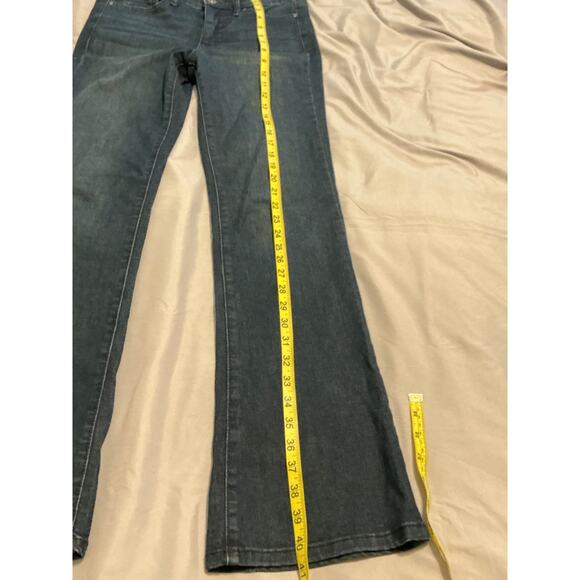 Jessica Simpson Shortened Jeans Size 4/27 Altered Boot Cut Dark Stone Denim - Picture 6 of 6